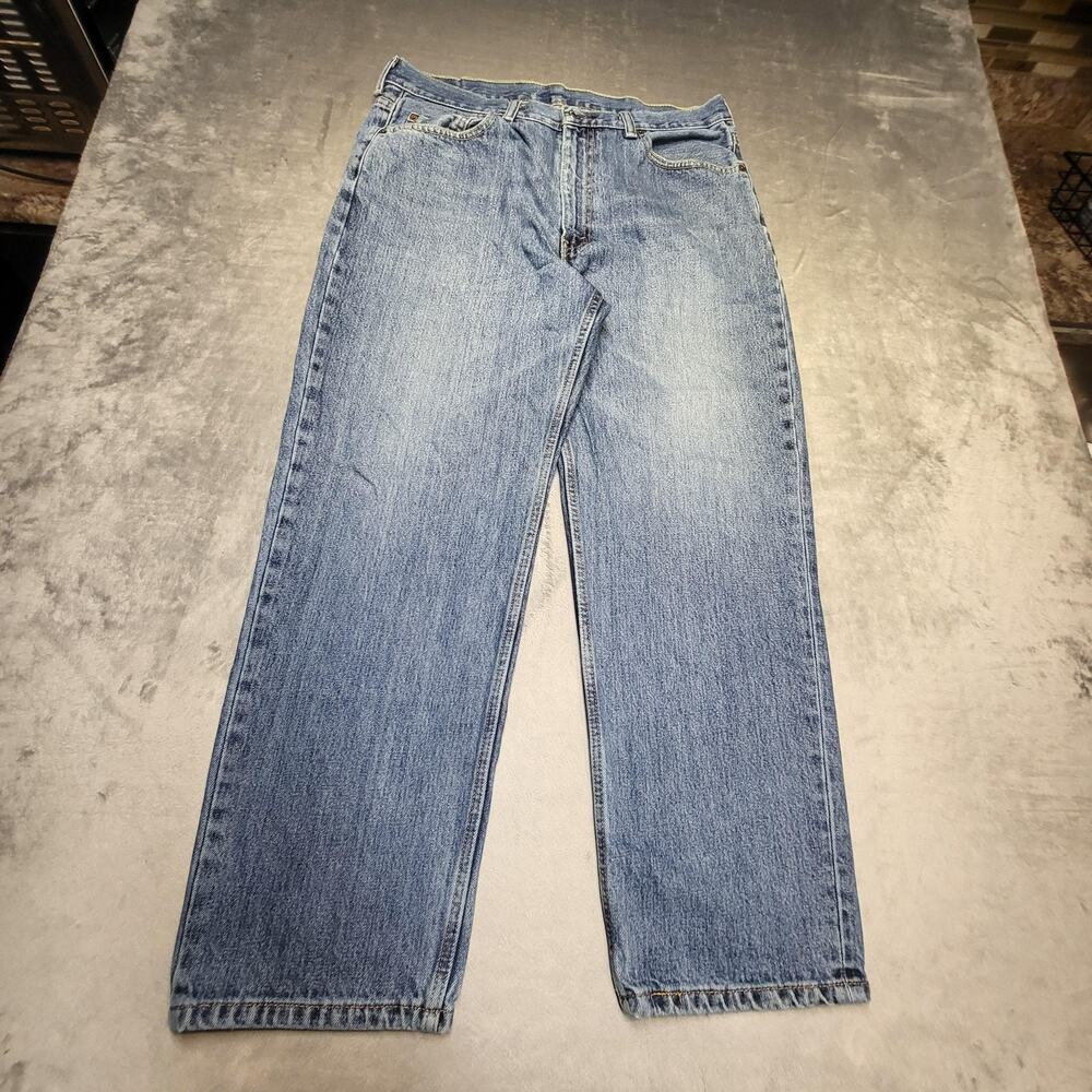 Levi's‎ 550 Jeans Mens 36x29 Blue Light Wash Tapered Relaxed Denim Pockets